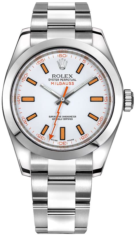 rolex milgauss 116400 white.